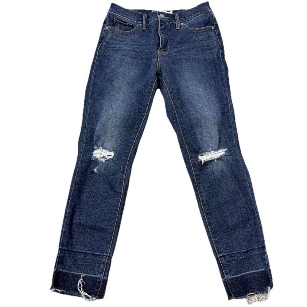 Levi's Jeans 311 Shaping Distressed Ripped Skinny Mid Rise Size 29